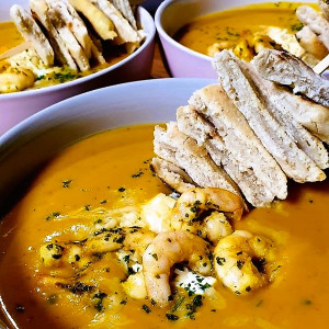 Herzhafte Kürbissuppe