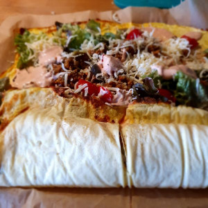 aufrollen Big Mac Rolle aufgerollt