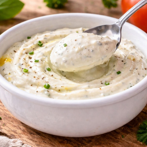 Kräuterquark mit frischem Brot, schnell und cremig