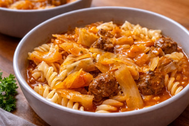 Weisskohlpfanne mit Hackfleisch