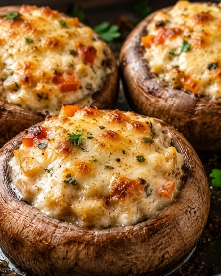 Gefüllte Champignons aus dem Ofen