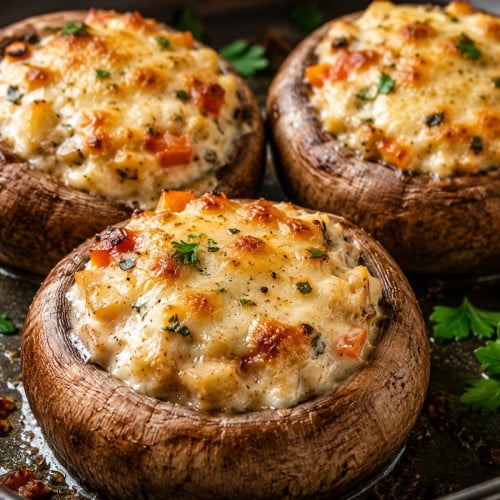 Gefüllte Champignons aus dem Ofen