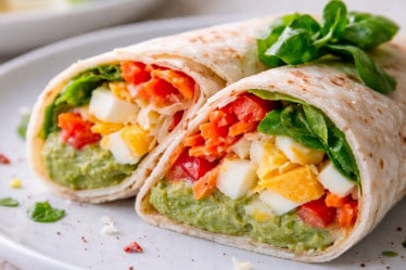 Wrap mit Avocado und Ei
