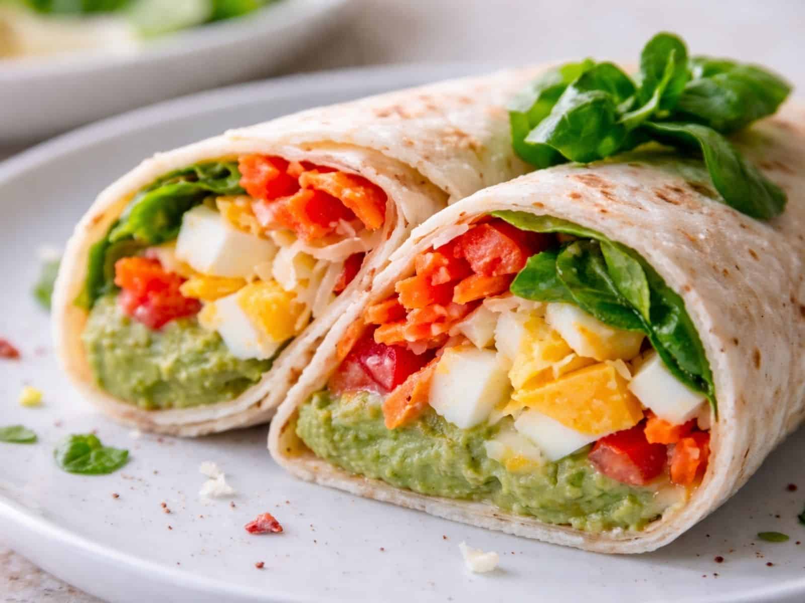Wrap mit Avocado und Ei