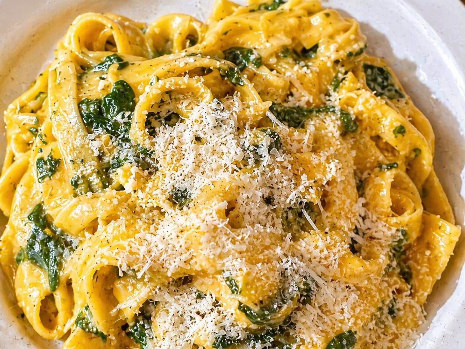Tagliatelle mit Spinat