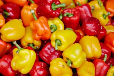 Gemüse Saison Juli, Paprika und Co