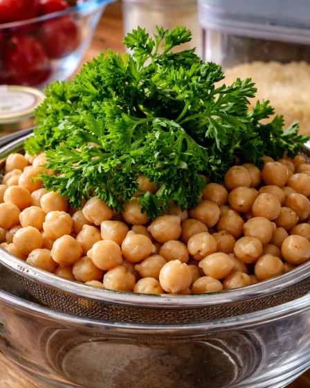 Gesunde Ernährung: Gemüse und Kräuter auf der Arbeitsplatte