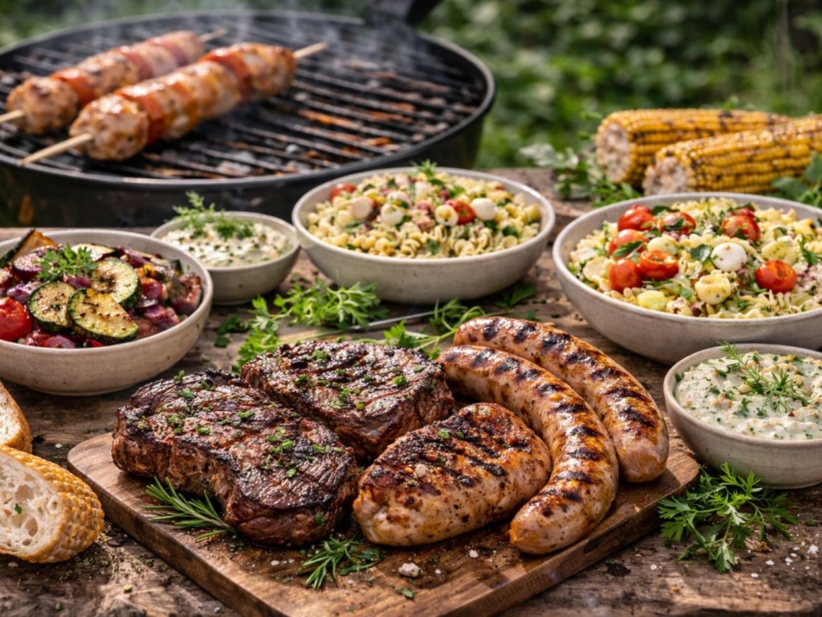 Beilagen zum Grillfleisch - Salate, Dips und mehr