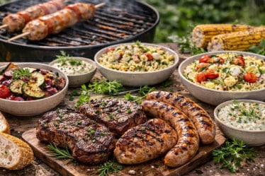 Beilagen zum Grillfleisch - Salate, Dips und mehr
