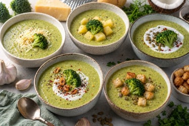 Brokkolicremesuppe 5 Varianten
