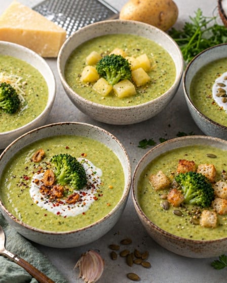 Brokkolicremesuppe 5 Varianten