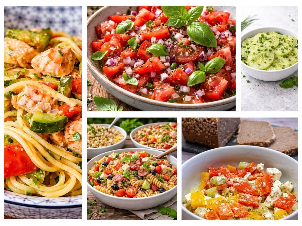 Kalte Küche: Frische Salate und kalte Gerichte für den Sommer