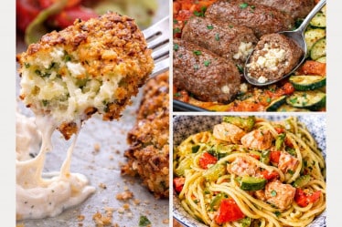 Drei Gerichte mit Zucchini