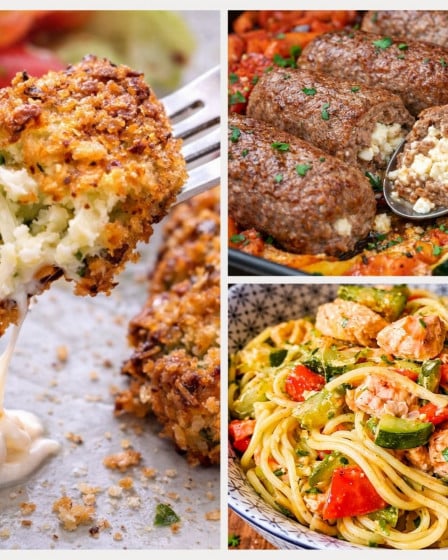 Drei Gerichte mit Zucchini