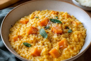 Cremiges Kürbisrisotto