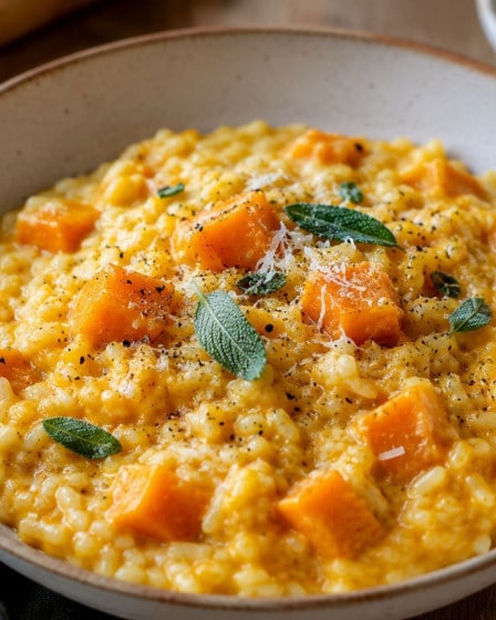 Cremiges Kürbisrisotto
