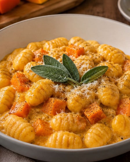 Cremige Kürbis-Gnocchi
