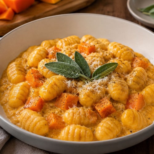 Cremige Kürbis-Gnocchi